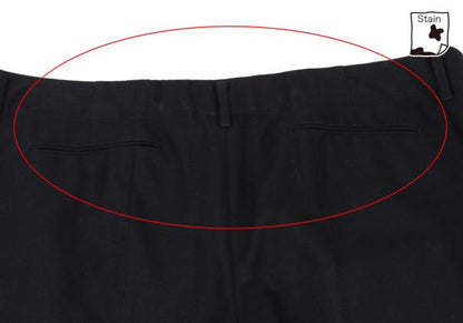 JIL SANDER Cotton Wool Tapered Pants Navy Size 44