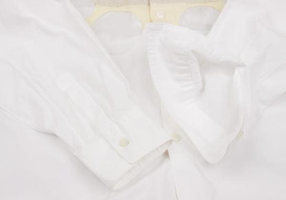 COMME des GARCONS SHIRT Mixed Material Cutout Shirt Size M