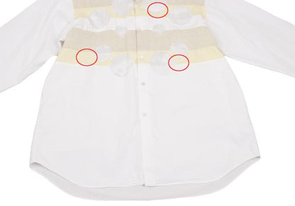 COMME des GARCONS SHIRT Mixed Material Cutout Shirt Size M