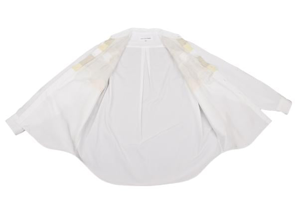 COMME des GARCONS SHIRT Mixed Material Cutout Shirt Size M