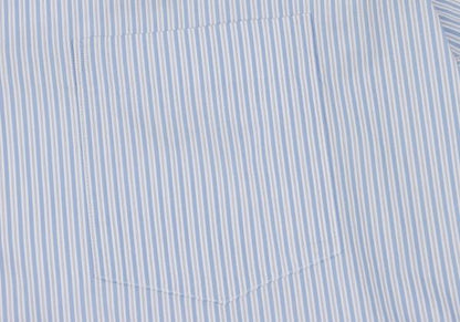 COMME des GARCONS SHIRT Zip Collar Stripe Shirt Blue Size S