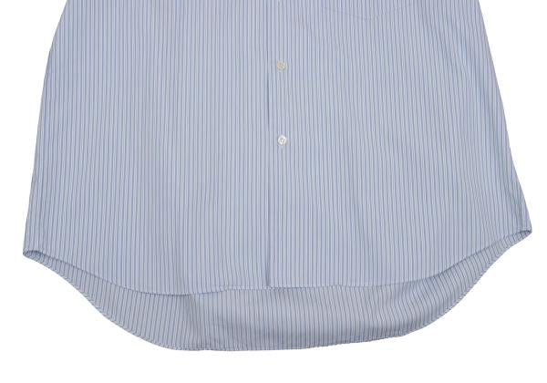 COMME des GARCONS SHIRT Zip Collar Stripe Shirt Blue Size S