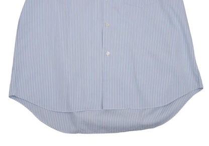COMME des GARCONS SHIRT Zip Collar Stripe Shirt Blue Size S