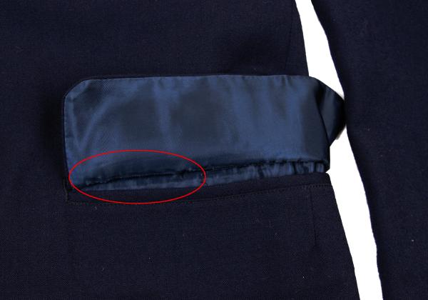 Y's for men Wool Gabardine 4B Blazer Navy Size S
