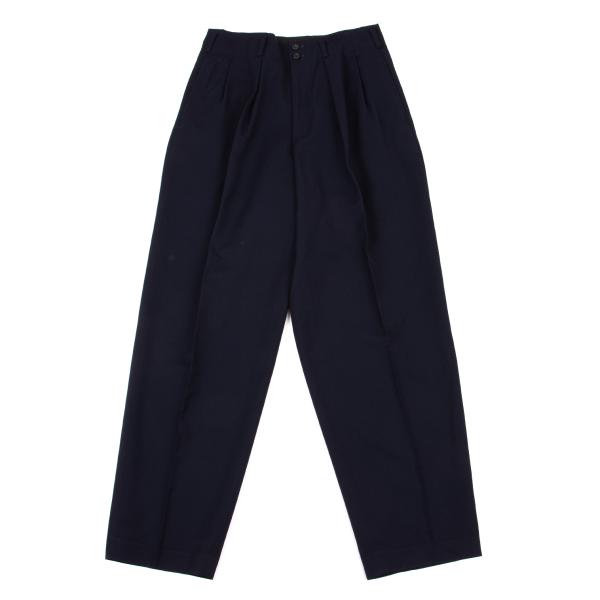Y's for men Wool Gabardine Pleated Pants Navy Size S