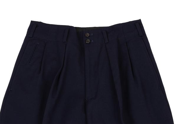 Y's for men Wool Gabardine Pleated Pants Navy Size S