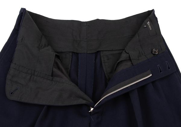 Y's for men Wool Gabardine Pleated Pants Navy Size S
