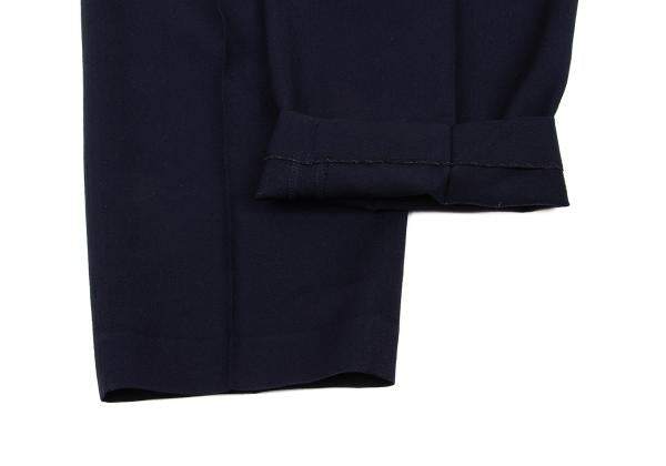 Y's for men Wool Gabardine Pleated Pants Navy Size S