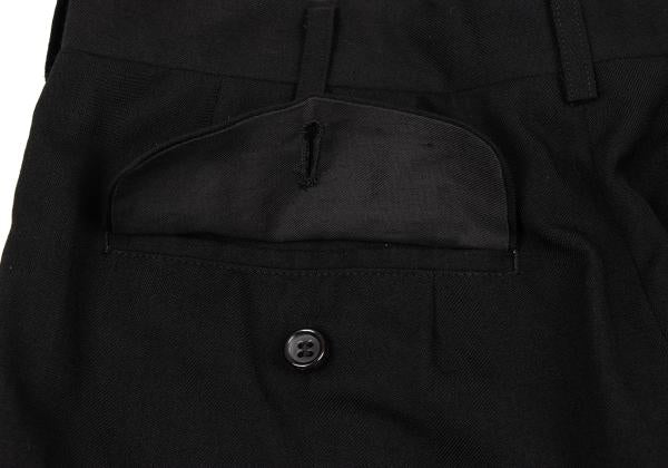 COMME des GARCONS HOMME Wool Gabardine Pants Black Size M