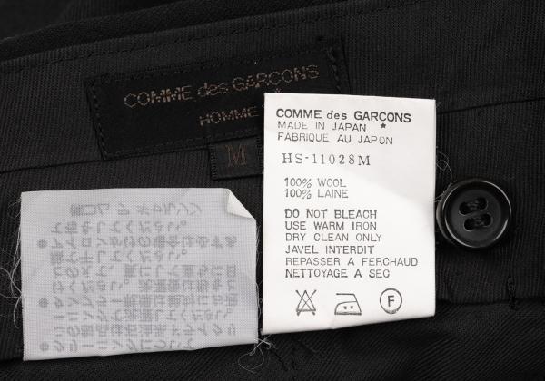 COMME des GARCONS HOMME Wool Gabardine Pants Black Size M