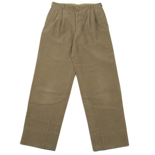 Papas Brushed Cotton Corduroy Pants Beige Size S