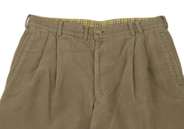 Papas Brushed Cotton Corduroy Pants Beige Size S