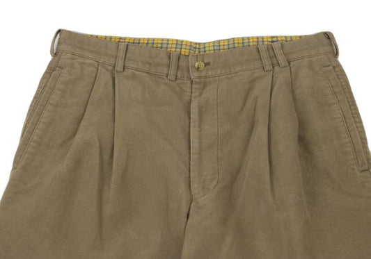 Papas Brushed Cotton Corduroy Pants Beige Size S