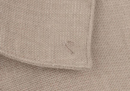 Papas Linen Cotton Work Jacket Pink Beige Size 46S