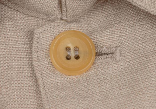 Papas Linen Cotton Work Jacket Pink Beige Size 46S