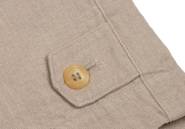 Papas Linen Cotton Work Jacket Pink Beige Size 46S