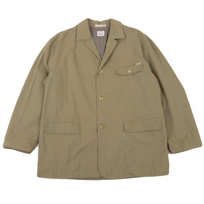 Papas Cotton Nylon Checked Lining Jacket Beige Size M