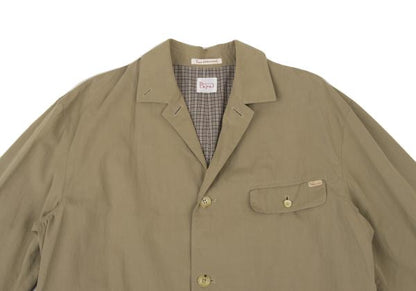Papas Cotton Nylon Checked Lining Jacket Beige Size M
