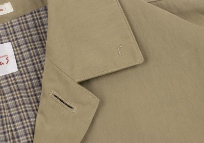 Papas Cotton Nylon Checked Lining Jacket Beige Size M