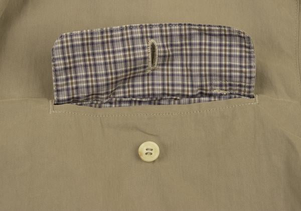 Papas Cotton Nylon Checked Lining Jacket Beige Size M