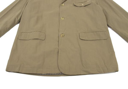 Papas Cotton Nylon Checked Lining Jacket Beige Size M