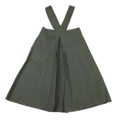 Y's Linen Cotton Overall Flare Skirt Size M