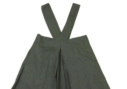 Y's Linen Cotton Overall Flare Skirt Size M