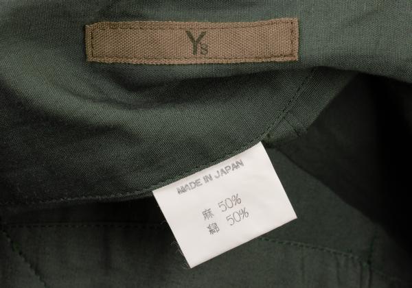 Y's Linen Cotton Overall Flare Skirt Size M