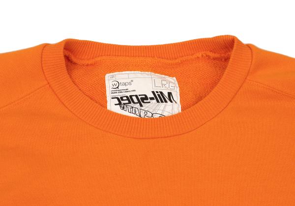 WTAPS Logo College Print Sweatshirt Orange Size M