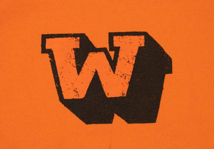 WTAPS Logo College Print Sweatshirt Orange Size M