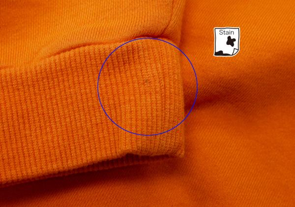 WTAPS Logo College Print Sweatshirt Orange Size M