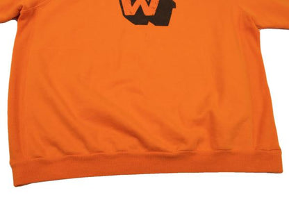 WTAPS Logo College Print Sweatshirt Orange Size M