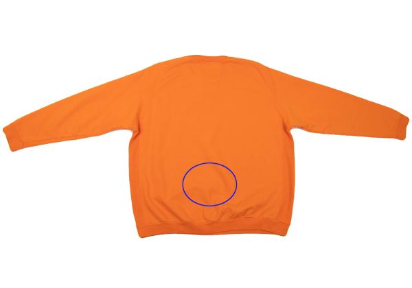 WTAPS Logo College Print Sweatshirt Orange Size M