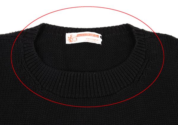 Bape A BATHING APE Black Wappen Logo Knit Sweater Size XL