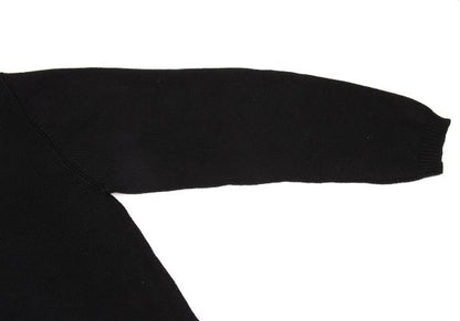 Bape A BATHING APE Black Wappen Logo Knit Sweater Size XL