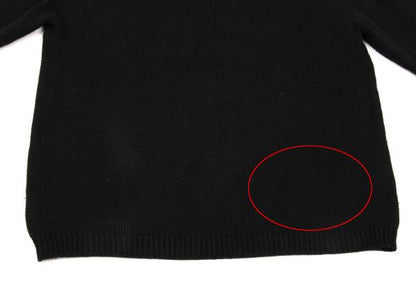 Bape A BATHING APE Black Wappen Logo Knit Sweater Size XL
