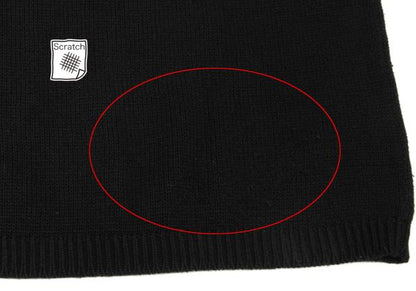 Bape A BATHING APE Black Wappen Logo Knit Sweater Size XL