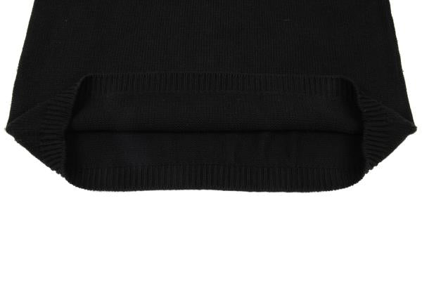 Bape A BATHING APE Black Wappen Logo Knit Sweater Size XL