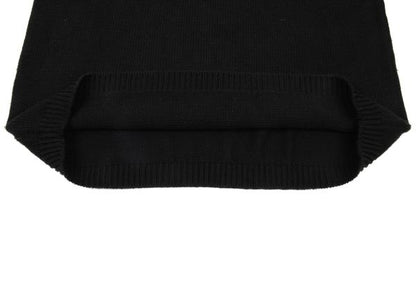 Bape A BATHING APE Black Wappen Logo Knit Sweater Size XL