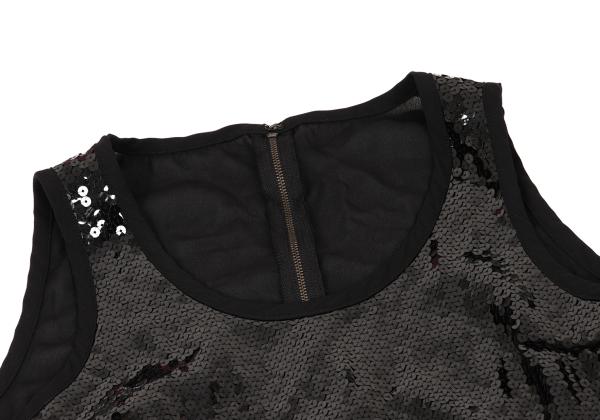 tricot COMME des GARCONS Sequin Sheer Dress Black Size M