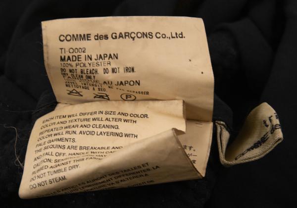 tricot COMME des GARCONS Sequin Sheer Dress Black Size M
