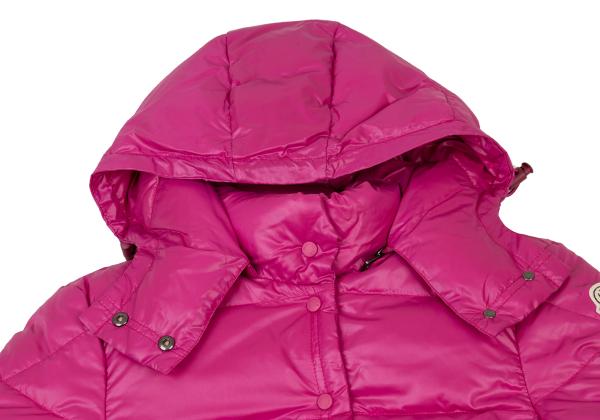 MONCLER BERENGERE Pink Hooded Down Jacket Size 1