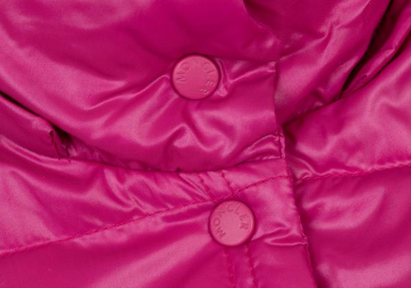 MONCLER BERENGERE Pink Hooded Down Jacket Size 1