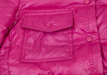 MONCLER BERENGERE Pink Hooded Down Jacket Size 1