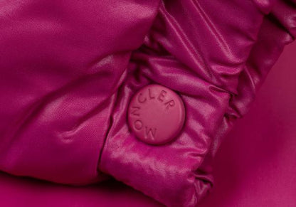 MONCLER BERENGERE Pink Hooded Down Jacket Size 1