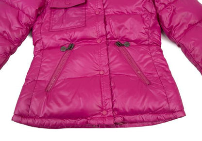 MONCLER BERENGERE Pink Hooded Down Jacket Size 1