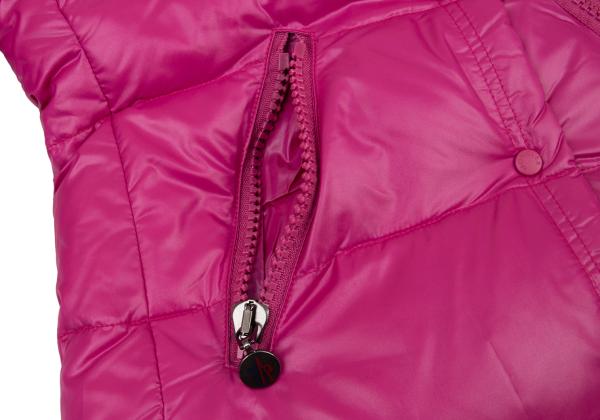 MONCLER BERENGERE Pink Hooded Down Jacket Size 1