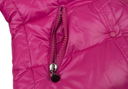 MONCLER BERENGERE Pink Hooded Down Jacket Size 1