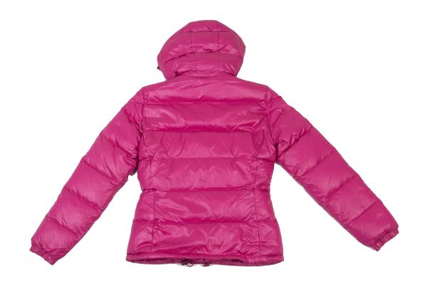 MONCLER BERENGERE Pink Hooded Down Jacket Size 1