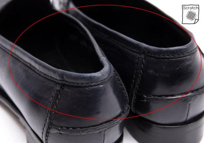 HIROFU Leather Coin Loafers Black Size 24.5CM